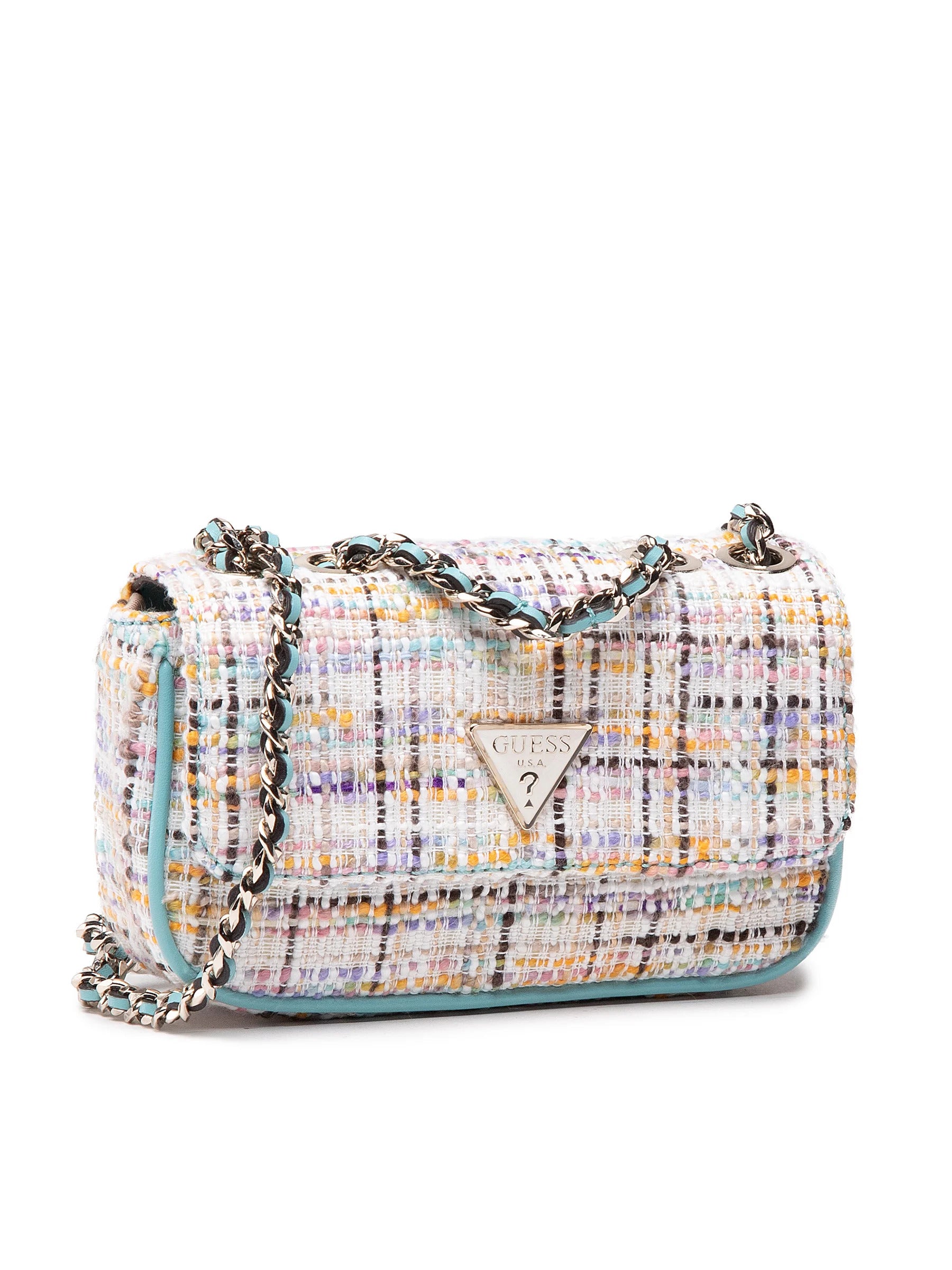 Guess, Cessily, Geantă textilă crossbody, Multicolor, hwtm76, Pentru femei - Olmarkt