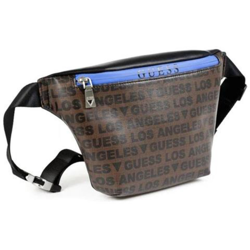 Guess, Dan, Borsetă din textil, Fund, Negru/Maro, Pentru bărbați - Olmarkt