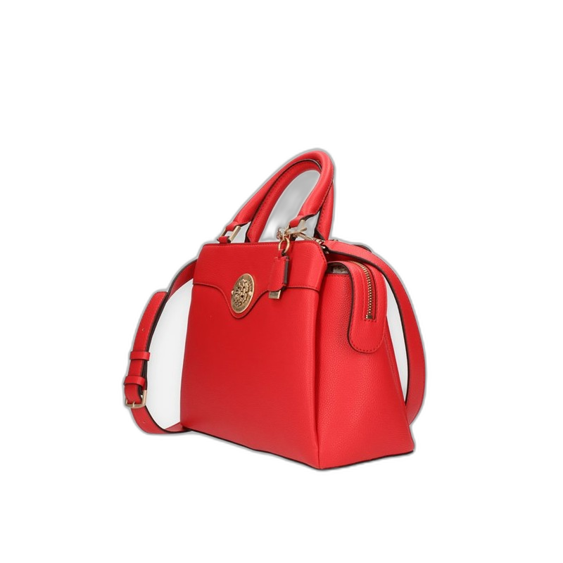 Guess, Dayane, Geantă textilă, Capac cu mâner superior, Roșu, HWVS79 68070, Pentru femei - Olmarkt