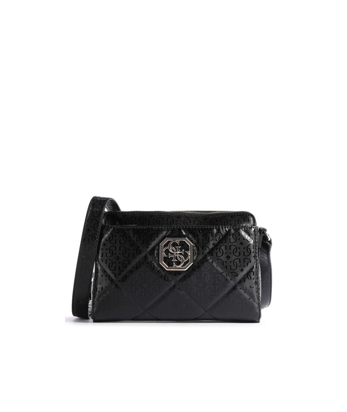 Guess, Dilla, Geantă textilă crossbody, Negru, Mini, Pentru femei - Olmarkt