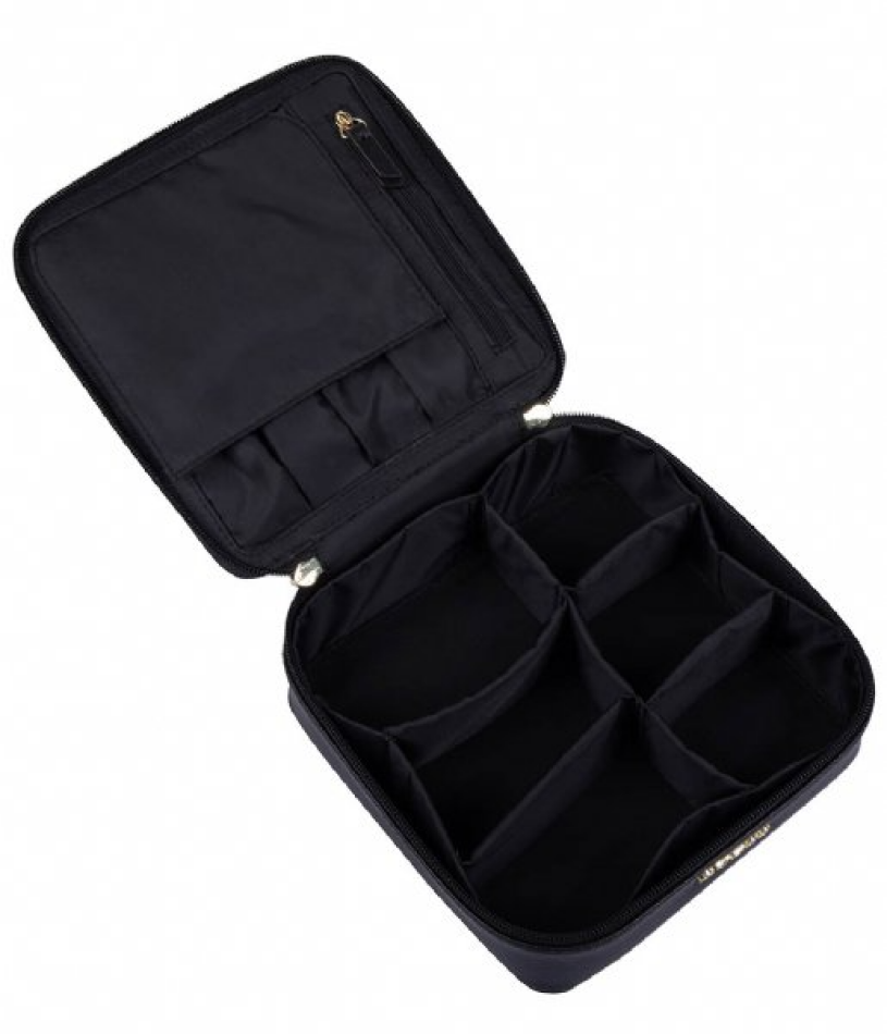 Guess, Holdall, Piele sintetică, Geantă textilă, Cutie pentru bijuterii, Negru, Pentru femei, 18 x 6 x 18 cm - Olmarkt