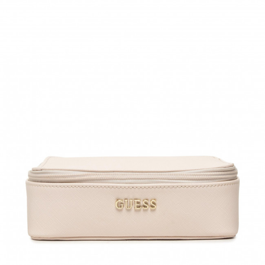Guess, Holdall, Piele sintetică, Geantă textilă, Cutie pentru bijuterii, Smântână, Pentru femei, 18 x 6 x 18 cm - Olmarkt