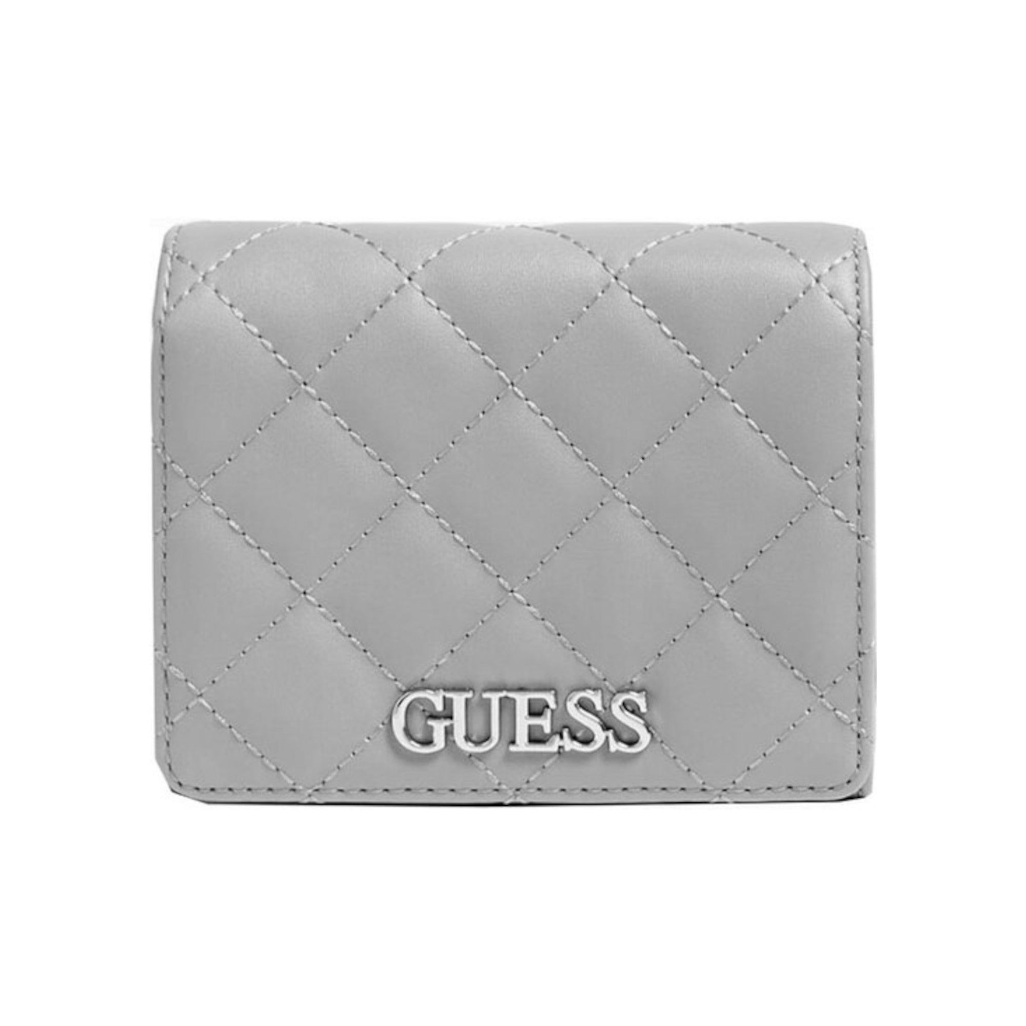 Guess, Illy, Portofel textil, Trifold mic, VG797043, Gri, Pentru femei - Olmarkt