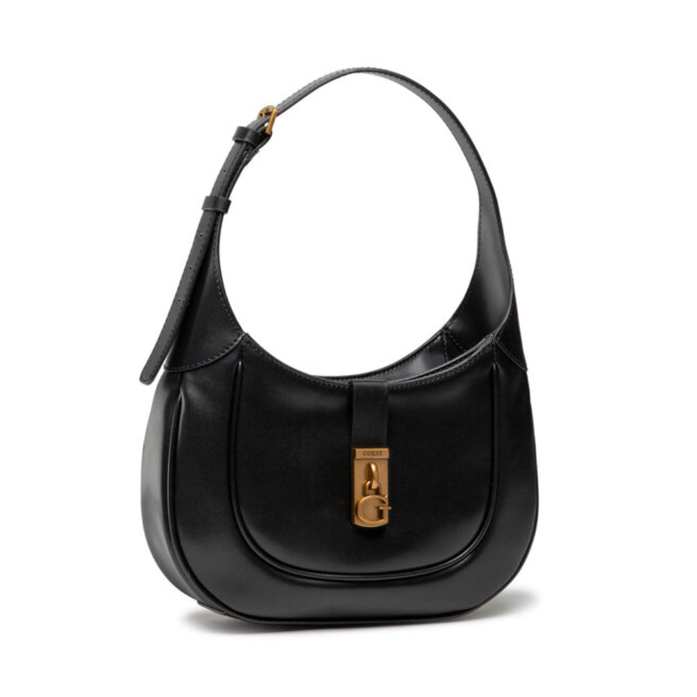 Guess, Maimie Hobo, Piele sintetică, Geantă textilă, Negru, HWVB84, Pentru femei, 29 x 17,5 x 7 cm - Olmarkt