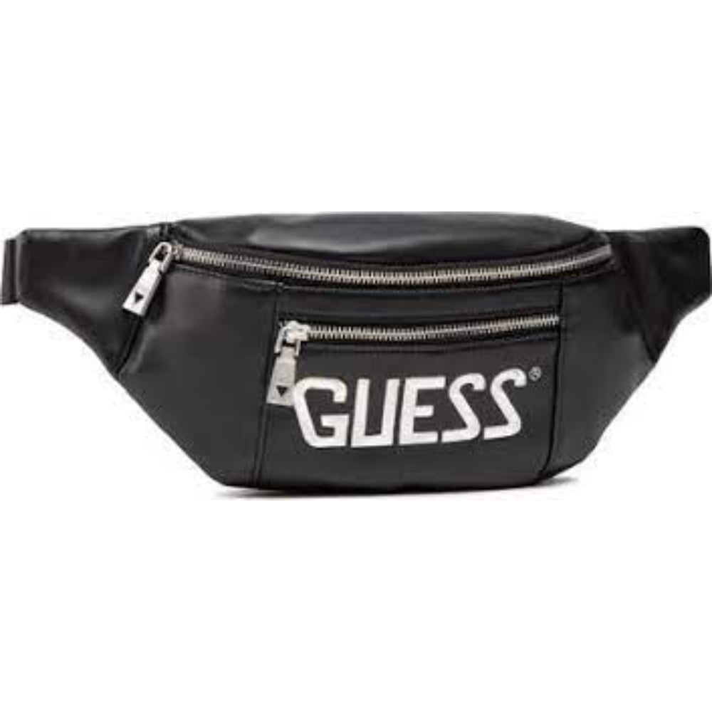 Guess, Salameda, Piele, Borsetă din textil, Negru, 29,5/39 x 14 x 7 cm, Pentru bărbați - Olmarkt