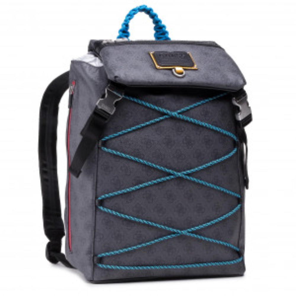 Guess, Salameda, Poliester, Rucsac textil, Albastru, Compartiment pentru laptop, Pentru bărbați, 14 x 11,5 x 5,5 cm - Olmarkt