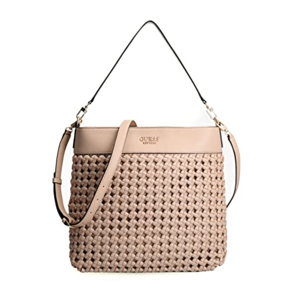 Guess, Sicilia, Fibră artificială, Geantă textilă, Roz, HWWG8490020PIN, Pentru femei, 29 x 9 x 24 - Olmarkt