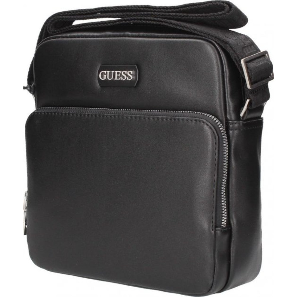 Guess, Torba, Geantă textilă crossbody, Negru, 19 x 23 x 2 cm, Pentru bărbați - Olmarkt