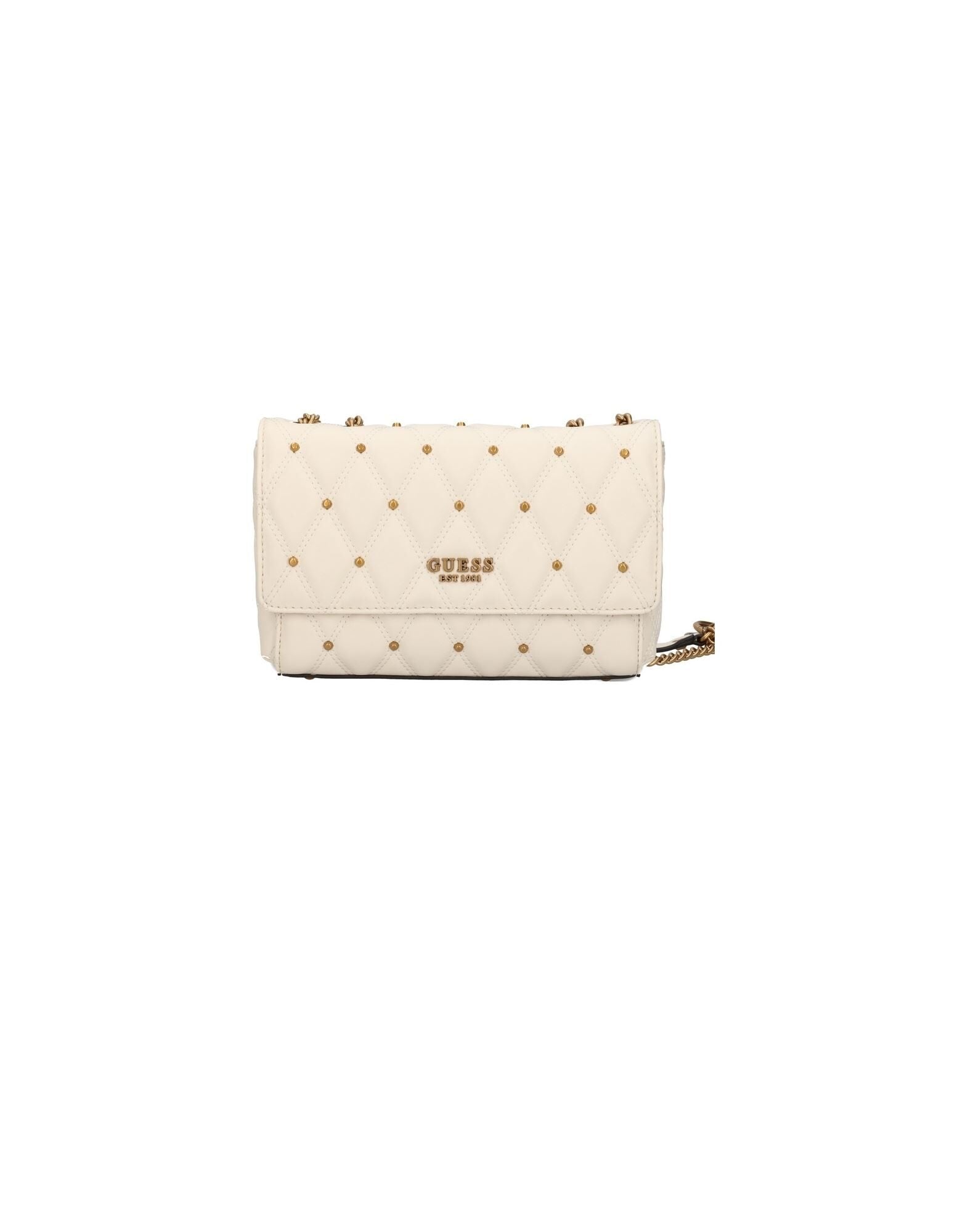 Guess, Triana, Geantă textilă crossbody, Fildeș, HWQS8553210, 26 x 16 x 9 cm, Pentru femei - Olmarkt