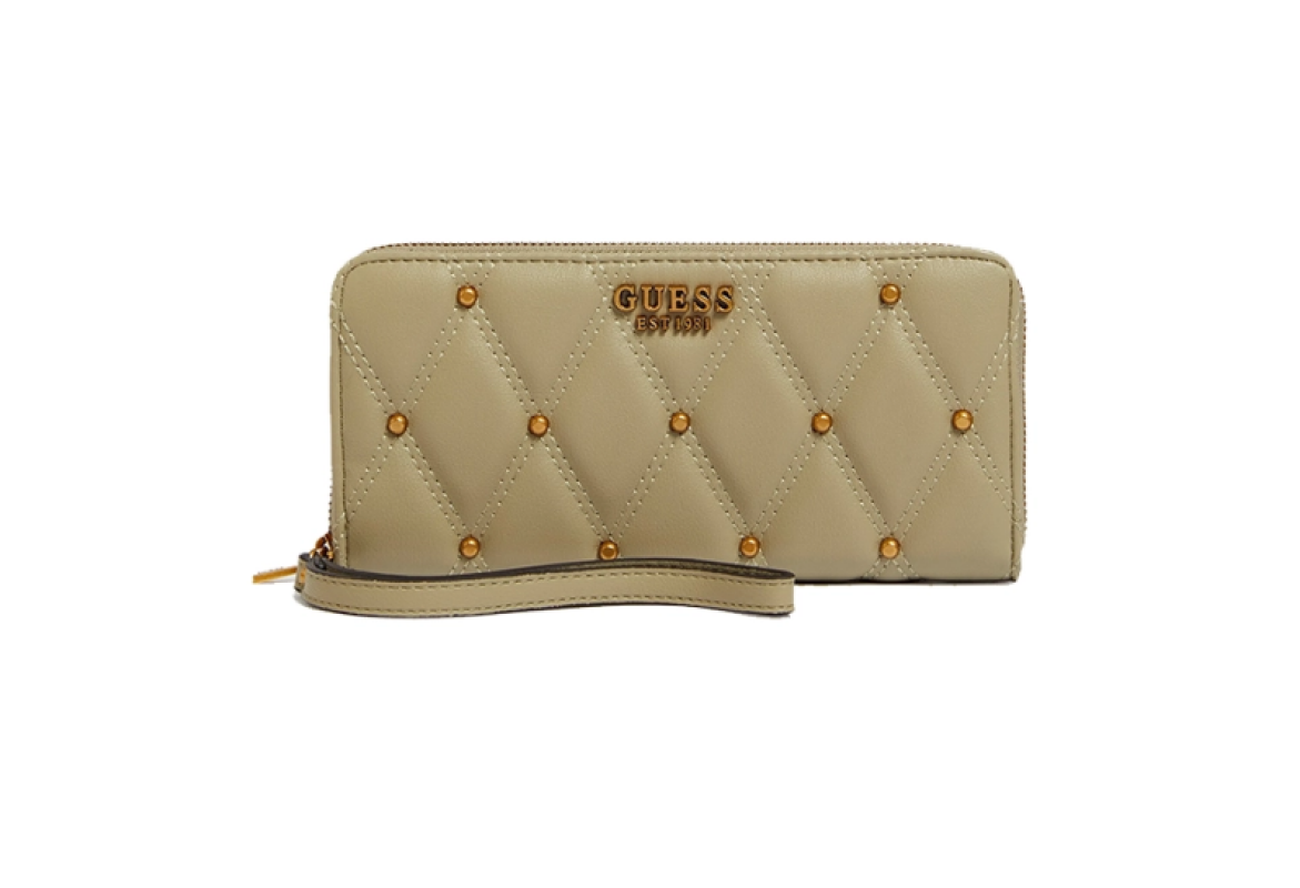 Guess, Triana, Portofel textil, SLG Fermoar mare, SWQS8553460, Verde, Pentru femei - Olmarkt