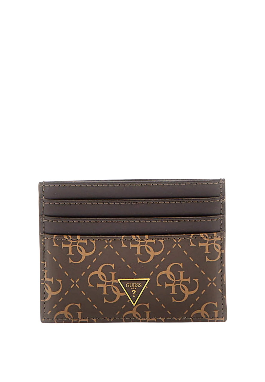 Guess, Vezzola, Suport de carduri din piele, SMVEZLLEA25, Maro, Unisex - Olmarkt