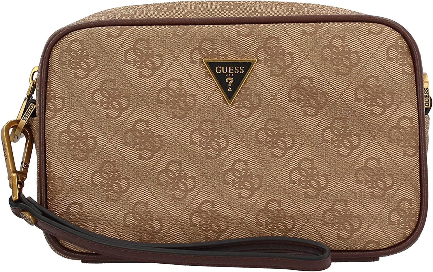 Guess, Vezzola, Poliuretan, Mic, Geantă textilă crossbody, Maro, GU154H046-O11, 13x20x5 cm, Unisex - Olmarkt