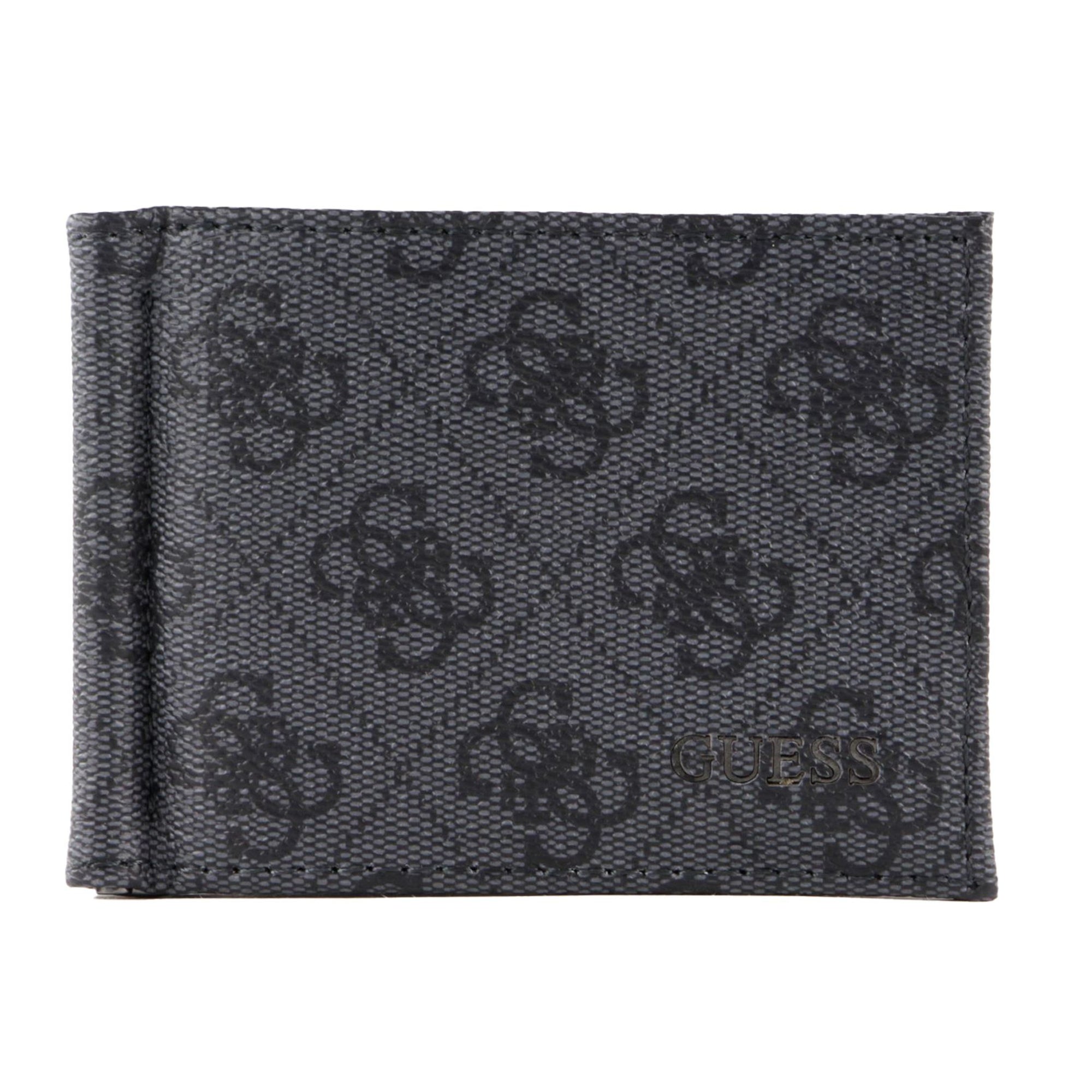 Guess, Vezzola, Portofel textil, Suport de monede, SMVEZLLEA23, Negru, Pentru bărbați - Olmarkt