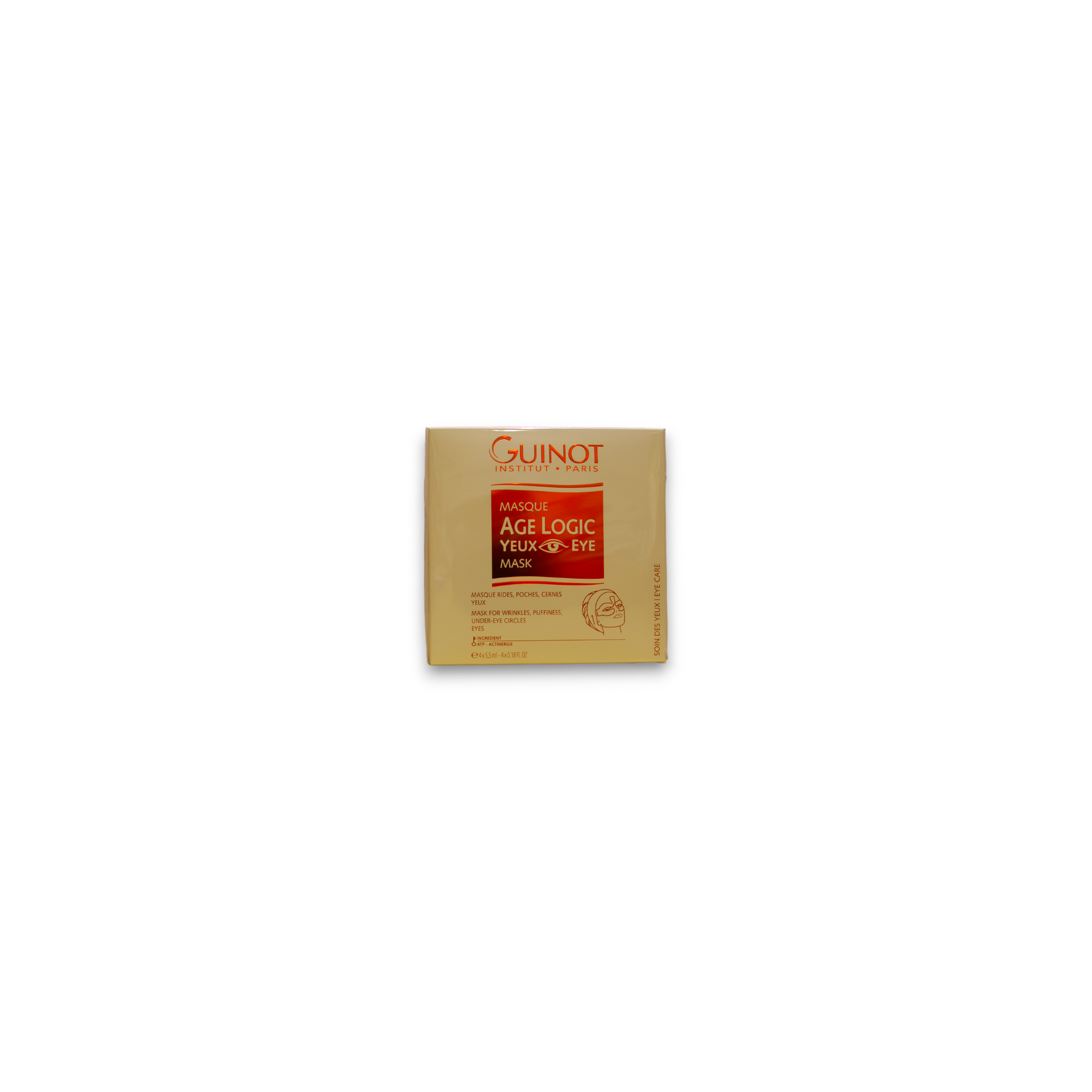 Set, Guinot, Age Logic, Mască de cremă pentru ochi, 4 buc, 5.5 ml - Olmarkt