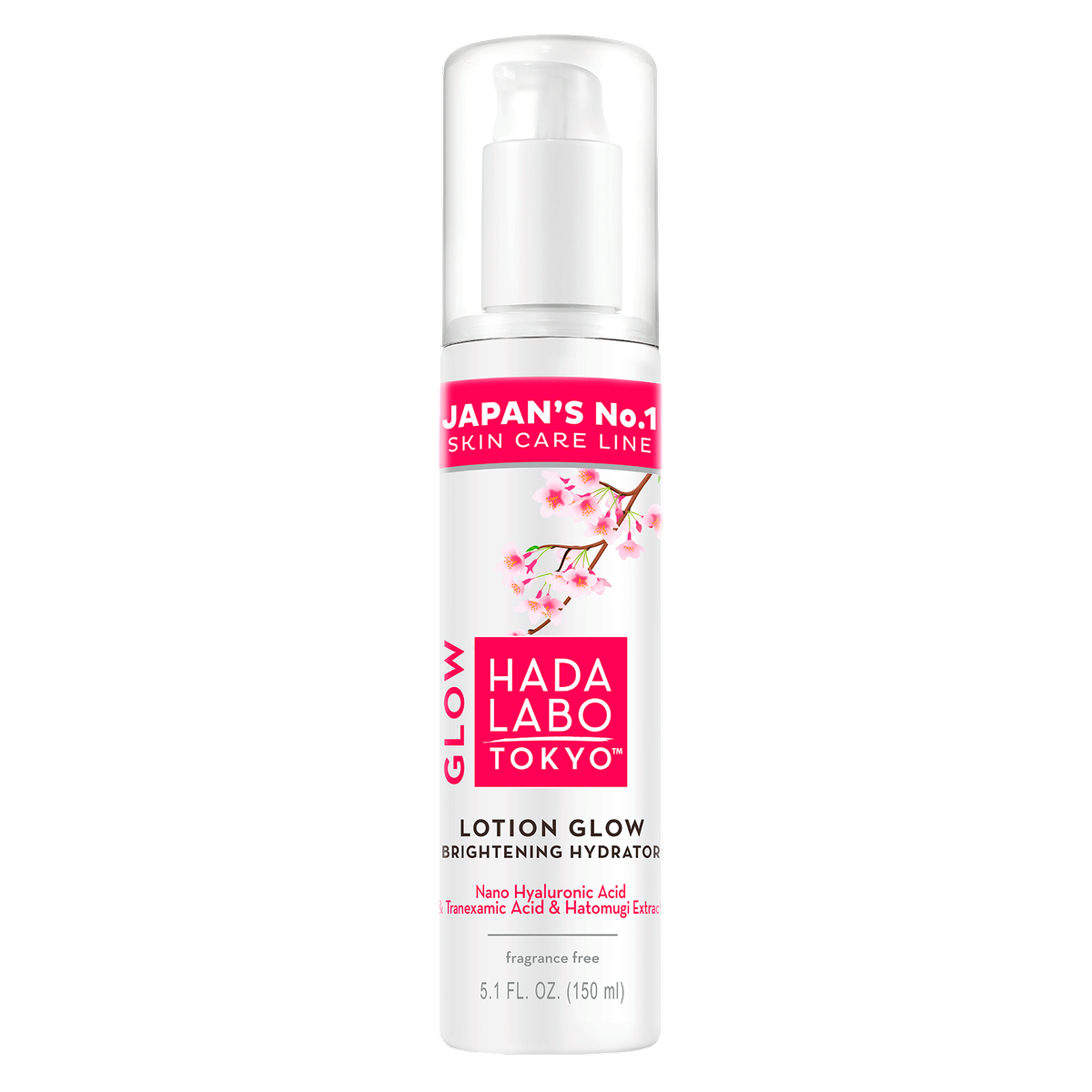 Hada Labo Tokyo, Glow, Acid hialuronic, Luminare, Zi, Loțiune, Față, 150 ml