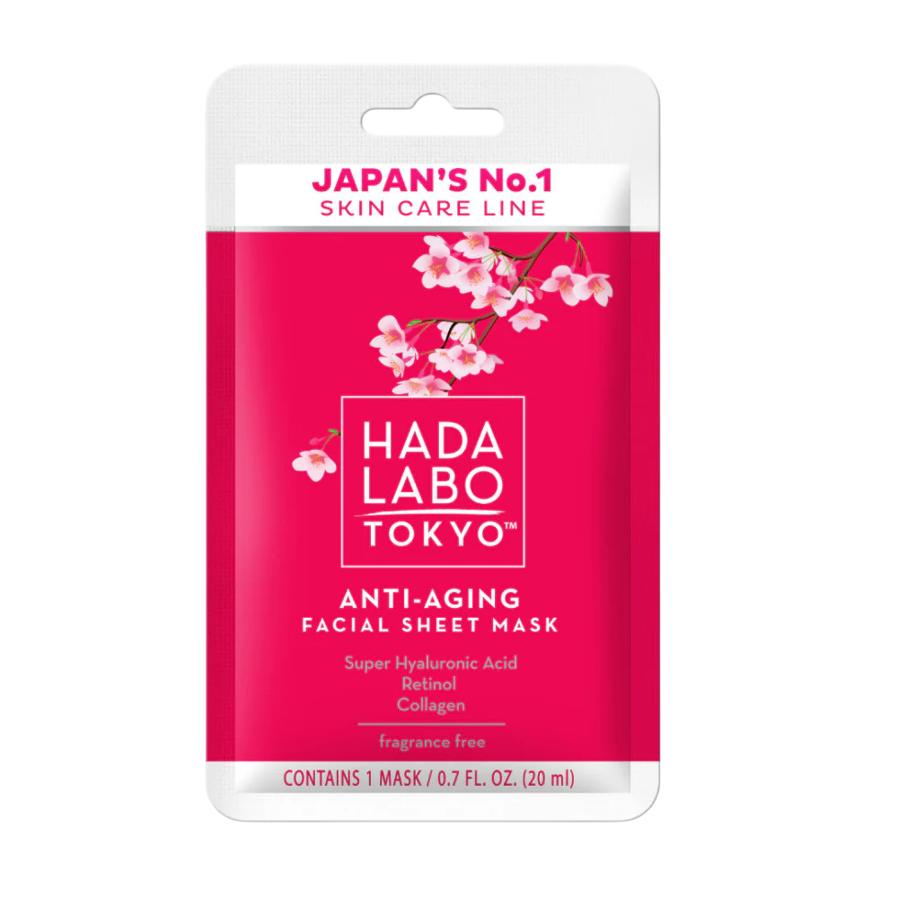 Hada Labo Tokyo, Hada Labo, Acid hialuronic și colagen, Anti-îmbătrânire, Mască facială, Față, Zi, 20 ml