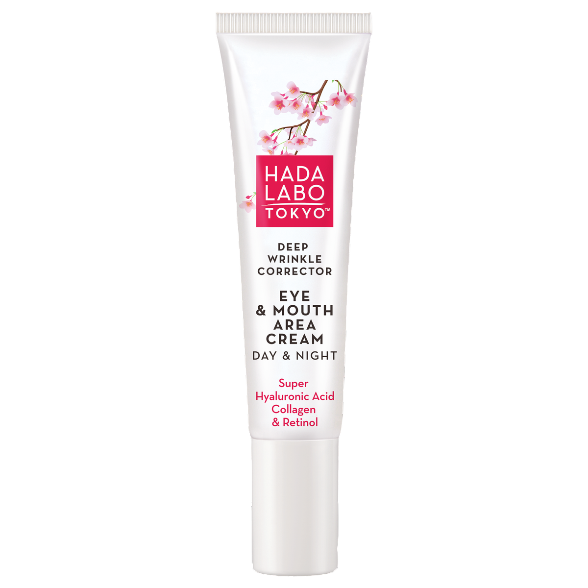 Hada Labo Tokyo, Hada Labo, Acid hialuronic și colagen, Antirid, Zi & Noapte, Cremă pentru ochi, 15 ml