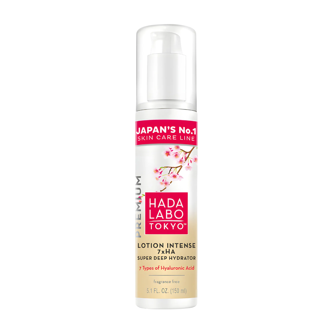 Hada Labo Tokyo, Premium, 7 x Ha, Hidratare profundă, Zi, Loțiune, Față, 150 ml