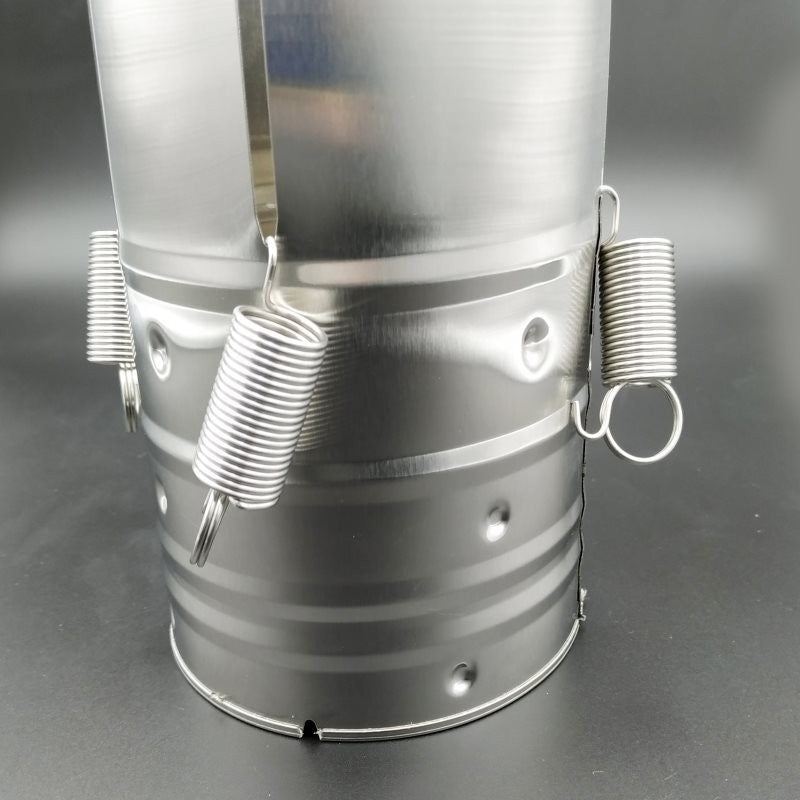 Presa din inox Flippy, pentru preparat sunca presata, cu capac, dimensiune reglabila in 3 trepte, 15 x 15 x 18 cm,