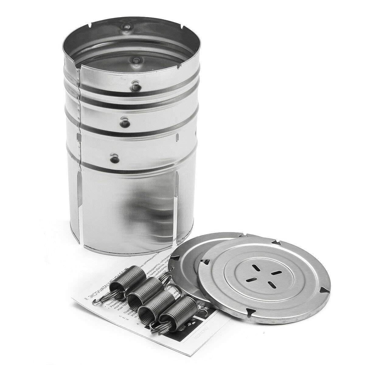 Presa din inox Flippy, pentru preparat sunca presata, cu capac, dimensiune reglabila in 3 trepte, 15 x 15 x 18 cm,