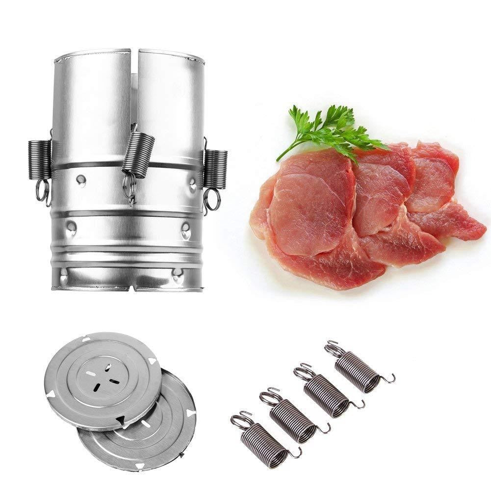 Presa din inox Flippy, pentru preparat sunca presata, cu capac, dimensiune reglabila in 3 trepte, 15 x 15 x 18 cm,