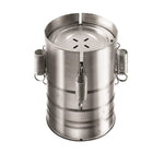Presa din inox Flippy, pentru preparat sunca presata, cu capac, dimensiune reglabila in 3 trepte, 15 x 15 x 18 cm,
