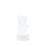 Lampa LED decorativa, Flippy, 3D, Urs cu palarie, cu telecomanda, doua moduri de alimentare USB si baterii, 20 cm