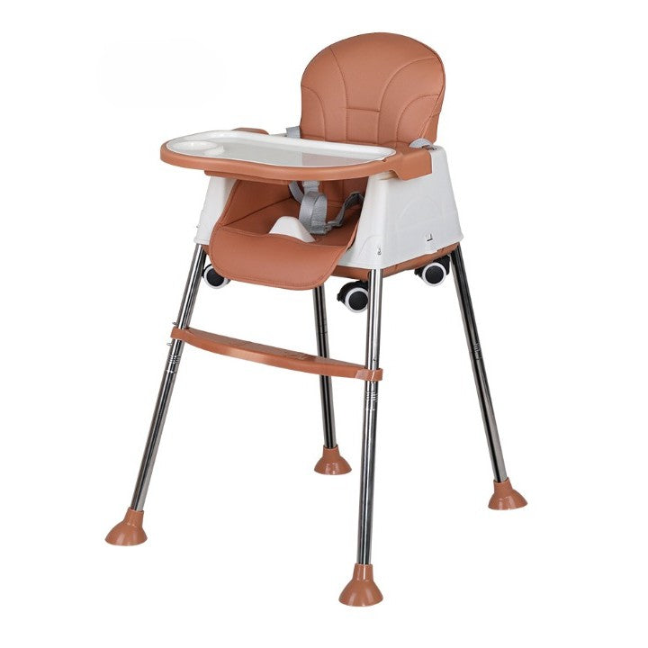 Scaun de Masa Pliabil 3in1, Flippy, Reglabil, Multifunctional, 3 Pozitii, Masuta si Husa Detasabile, Roti, Centura de