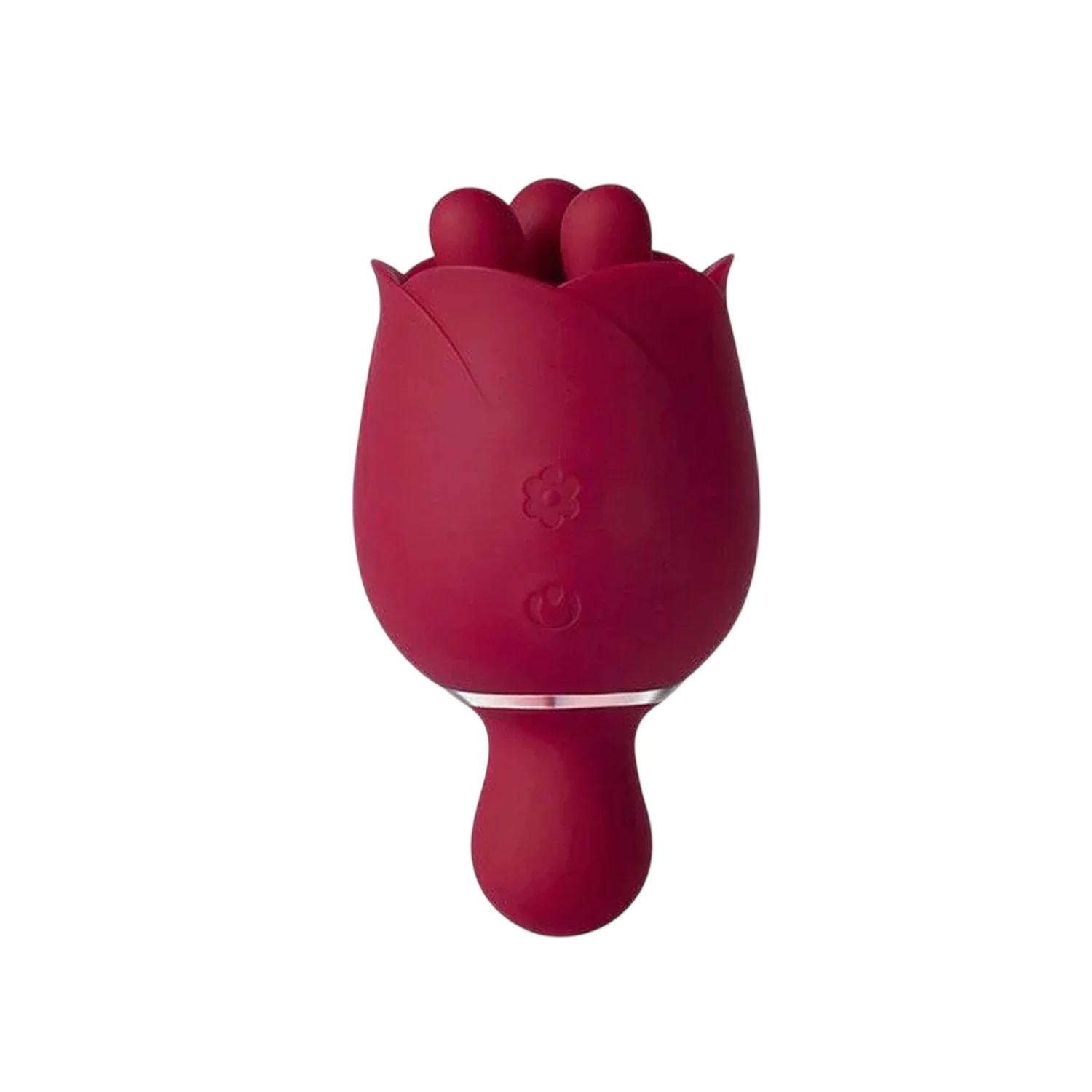 Honey Play Box, Rosewyn, Vibrator și stimulator de precizie 2 în 1, 9 Rotating Modes & Finger Pinching Stimulation, Rose, Reîncărcabil, Silicone+ABS, 10.57 × 4.45 cm, Roșu