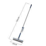 Perie de Curatare pentru Podele si Rosturi, Flippy, Lungime Maner 105 cm, Capat Pivotant 180 Grade, Peri din PP, Otel