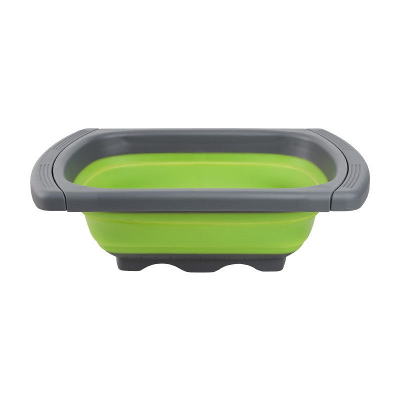 Cos de Scurgere Retractabil pentru Chiuveta, Flippy, cu Filtru, pentru Fructe si Legume, de Uz Casnic, 39x12 cm, Design