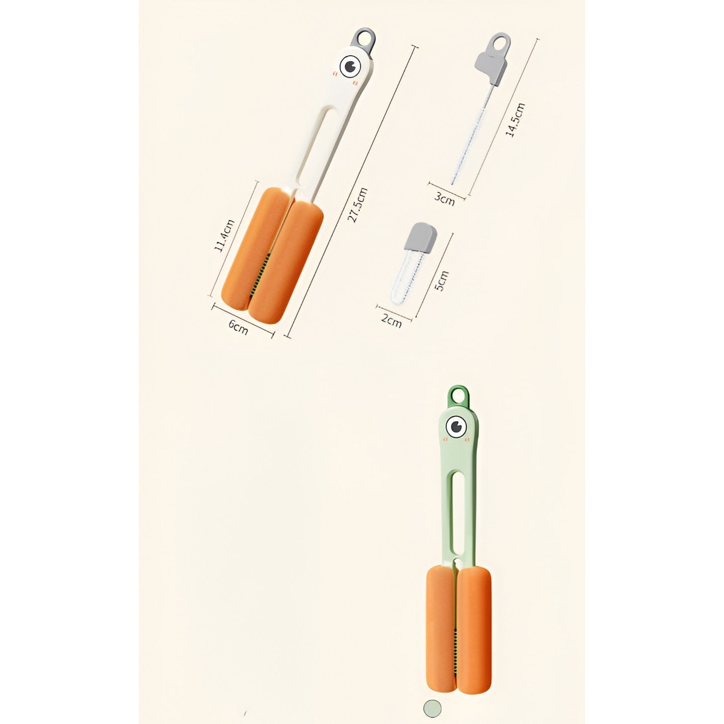Perie de Curatat Pahare, Cani, Sticle, Flippy, cu Maner Lung si Burete, Accesorii pentru Spalarea Paielor si Capacelor,