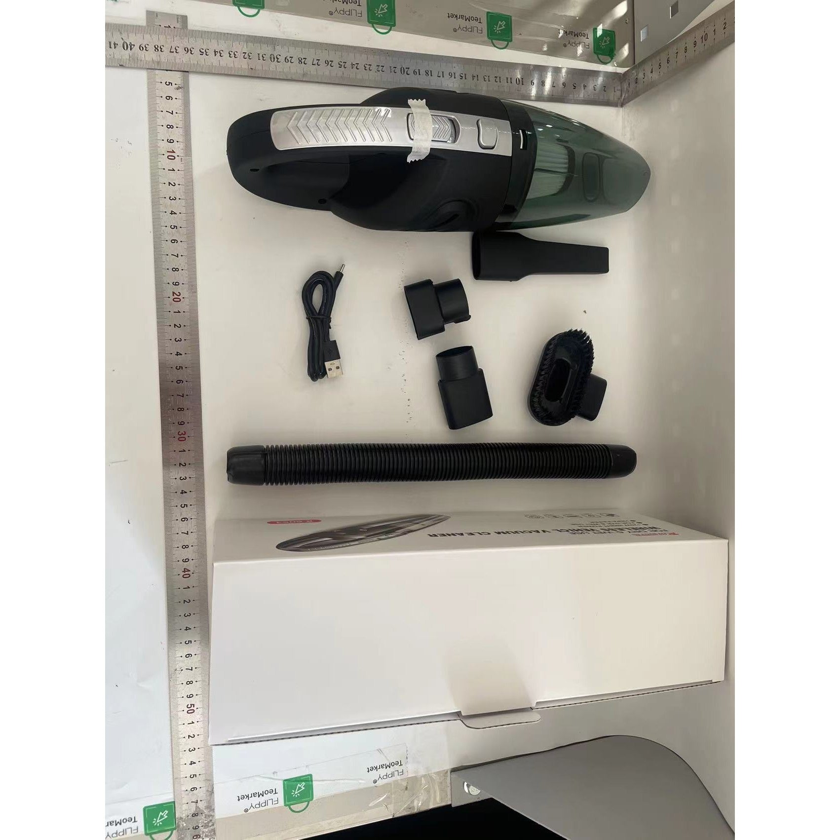 Aspirator de Mana Portabil Turbo, Flippy, pentru Uz Caznic sau Auto, Functie de Aspirare Umeda si Uscata, Incarcare
