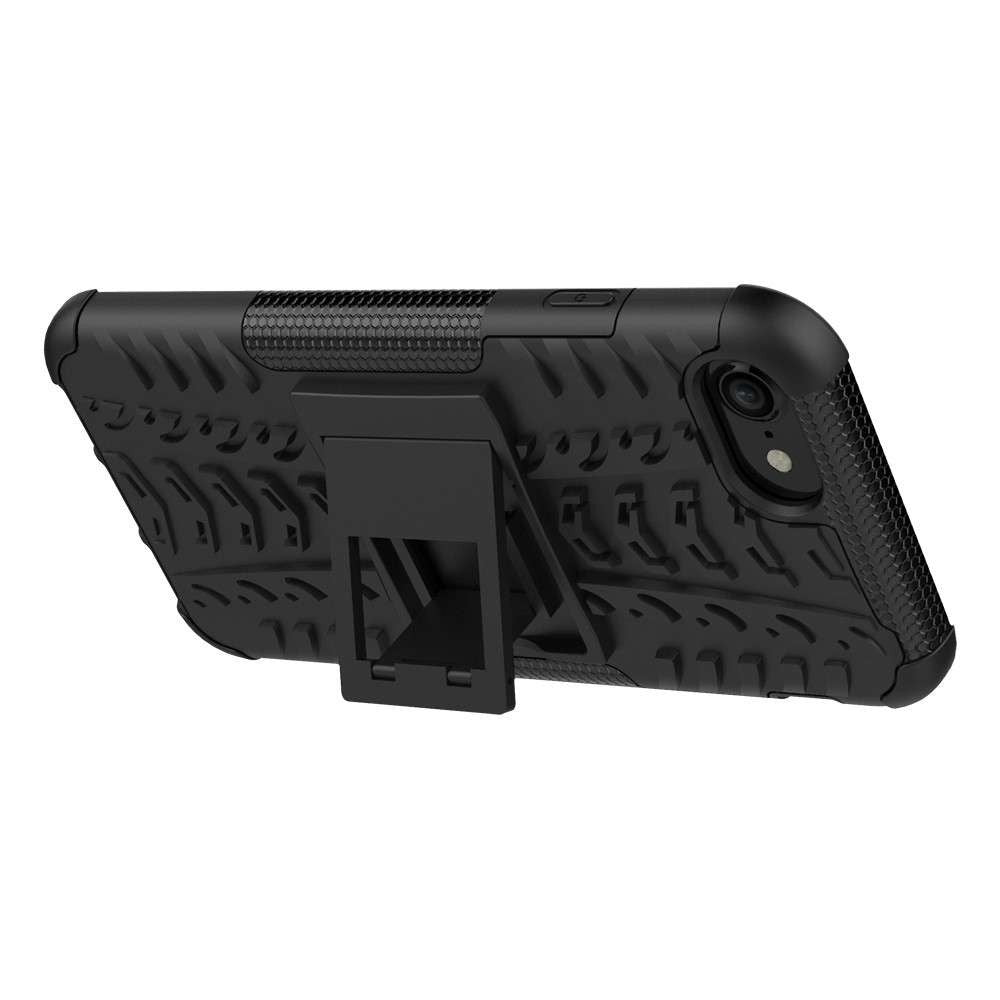 Husa de Protectie, Flippy, pentru Apple iPhone 11, Defender Model 3 cu Suport, Silicon, Plastic, Negru
