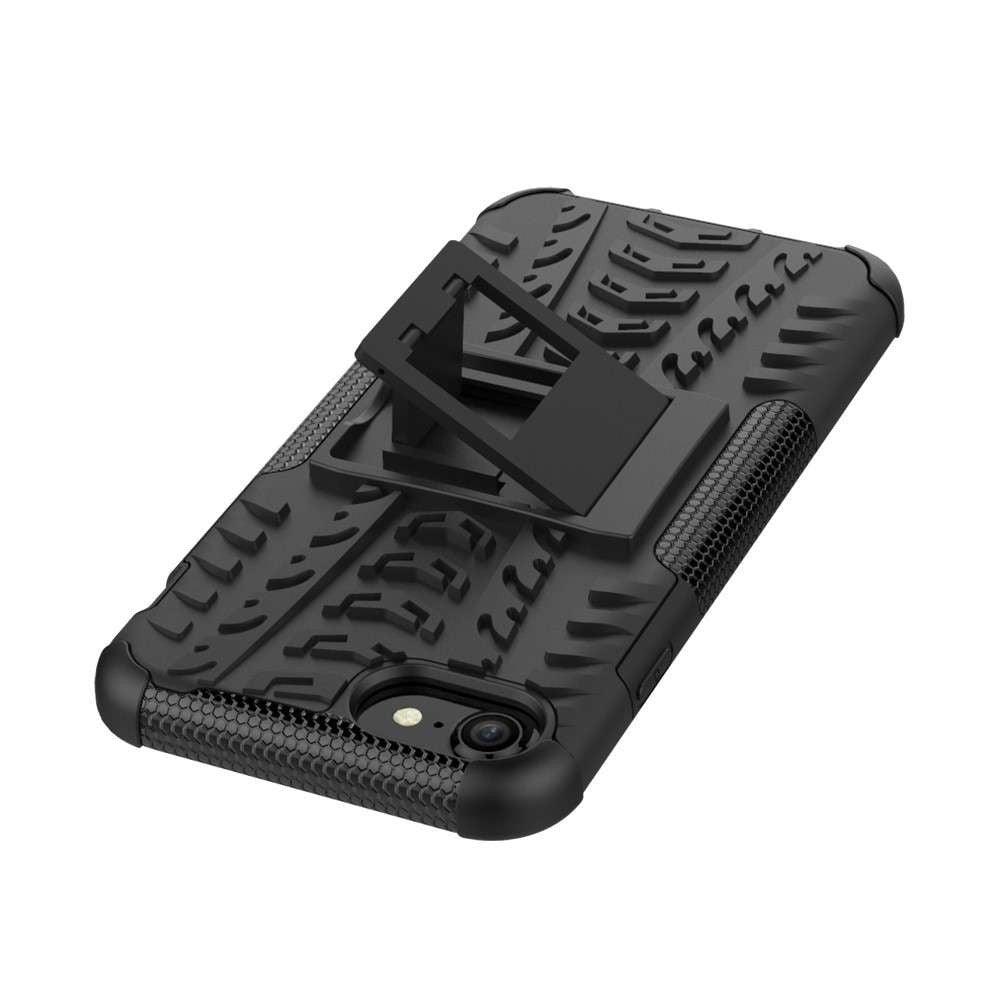 Husa de Protectie, Flippy, pentru Apple iPhone 11, Defender Model 3 cu Suport, Silicon, Plastic, Negru
