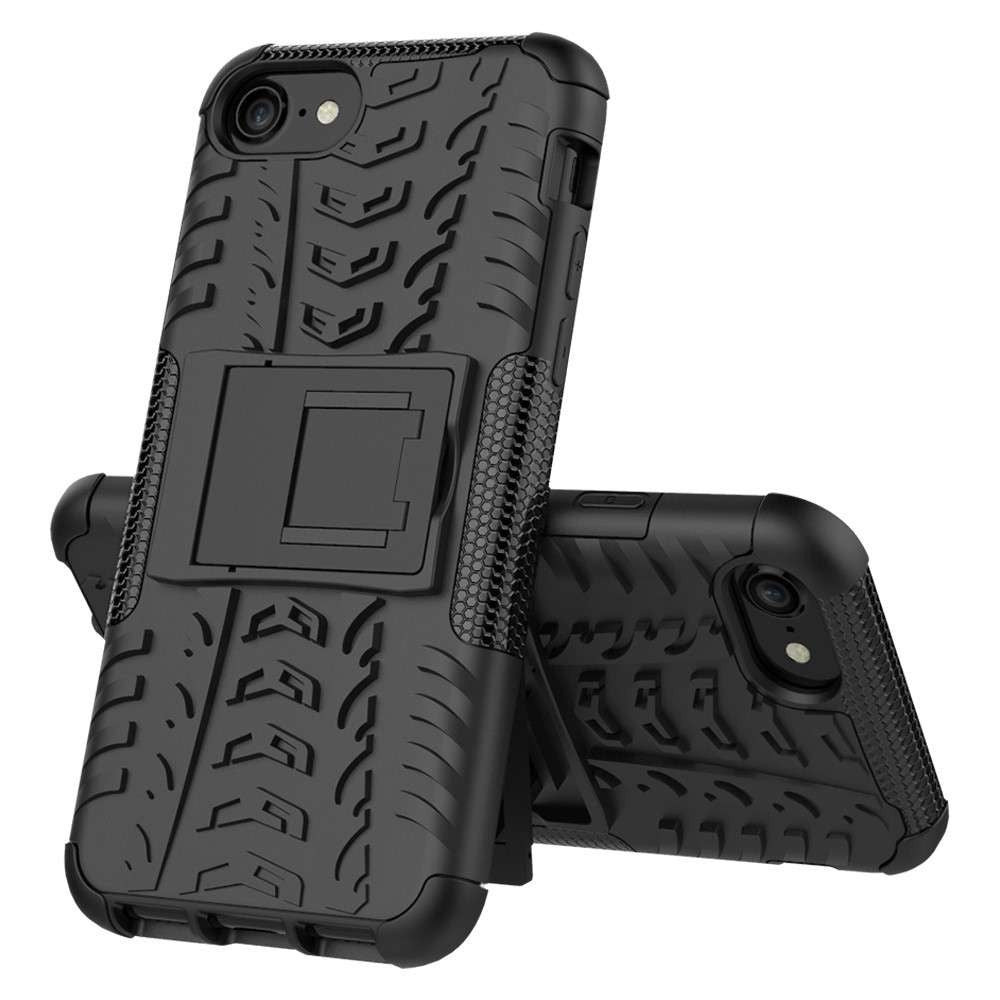 Husa de Protectie, Flippy, pentru Apple iPhone 11, Defender Model 3 cu Suport, Silicon, Plastic, Negru