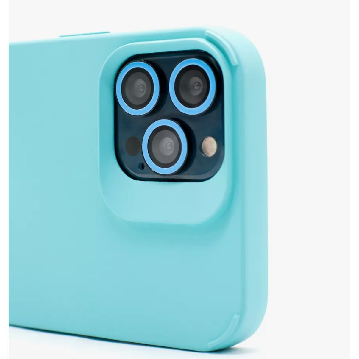 Husa Apple iPhone 14, Flippy, din Silicon Lichid, Interior din Microfibra, Lentile Fosforescente de Protectie Camera,