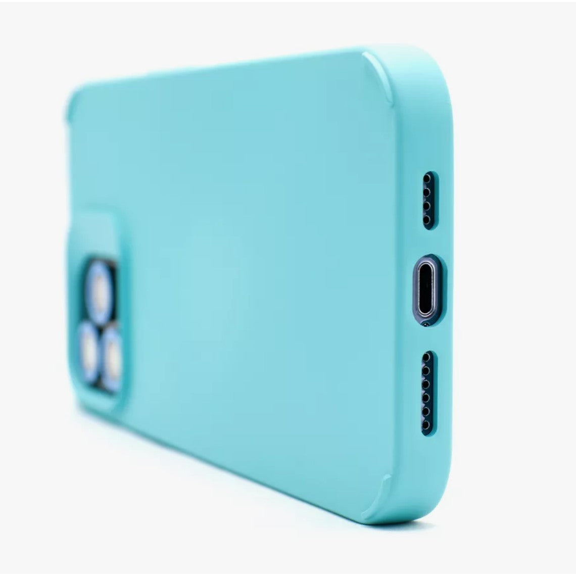 Husa Apple iPhone 14, Flippy, din Silicon Lichid, Interior din Microfibra, Lentile Fosforescente de Protectie Camera,