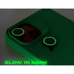 Husa Apple iPhone 14, Flippy, din Silicon Lichid, Interior din Microfibra, Lentile Fosforescente de Protectie Camera,