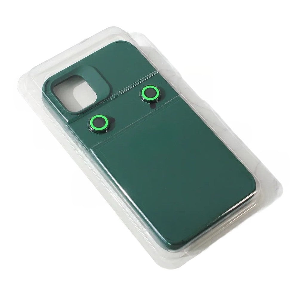 Husa Apple iPhone 14 Pro, Flippy, din Silicon Lichid, Interior din Microfibra, Lentile Fosforescente de Protectie