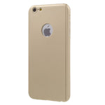 Husa Apple iPhone 6/6S Full Cover 360 Auriu + Folie de protectie