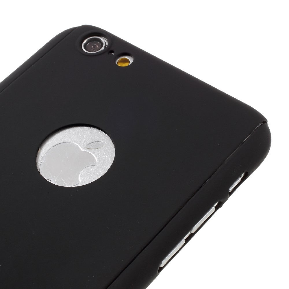 Husa Apple iPhone 6/6S Full Cover 360 Negru + Folie de protectie