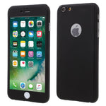 Husa Apple iPhone 6/6S Full Cover 360 Negru + Folie de protectie