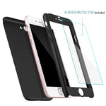 Husa Apple iPhone 6/6S IPAKY Full Cover 360 Negru + Folie Cadou