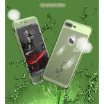 Husa de Protectie, Flippy, pentru Apple iPhone 7 Plus, Full Cover 360 Air cu Gauri si Folie de Protectie, Plastic, Verde