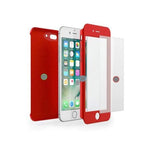 Husa Apple iPhone 7 Plus IPAKY Full Cover 360 Rosu + Folie Cadou