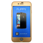 Husa Apple iPhone 7 Premium Full Cover 360 Auriu + Folie Cadou
