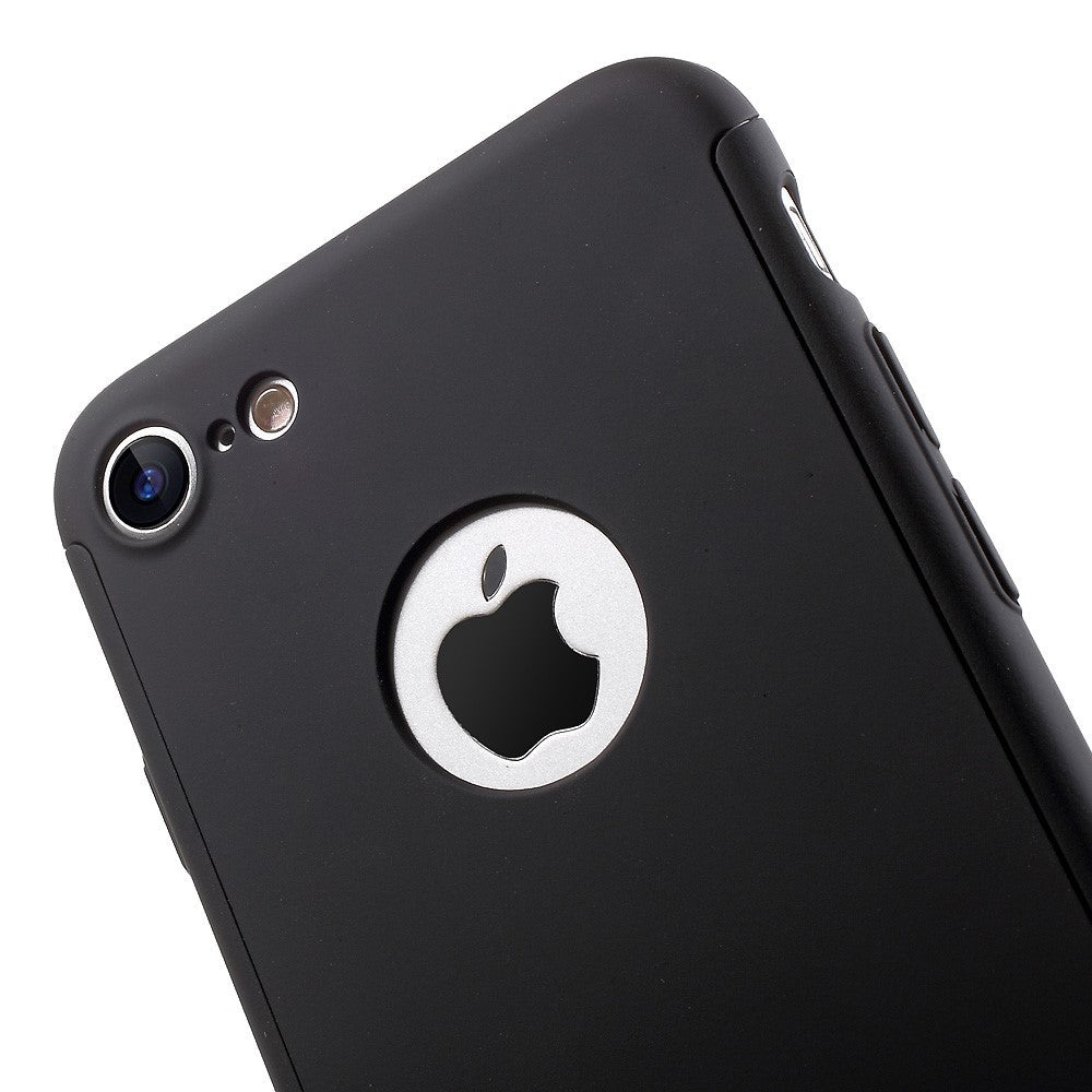 Husa Apple iPhone 8 Full Cover 360 Argintiu + Folie Cadou