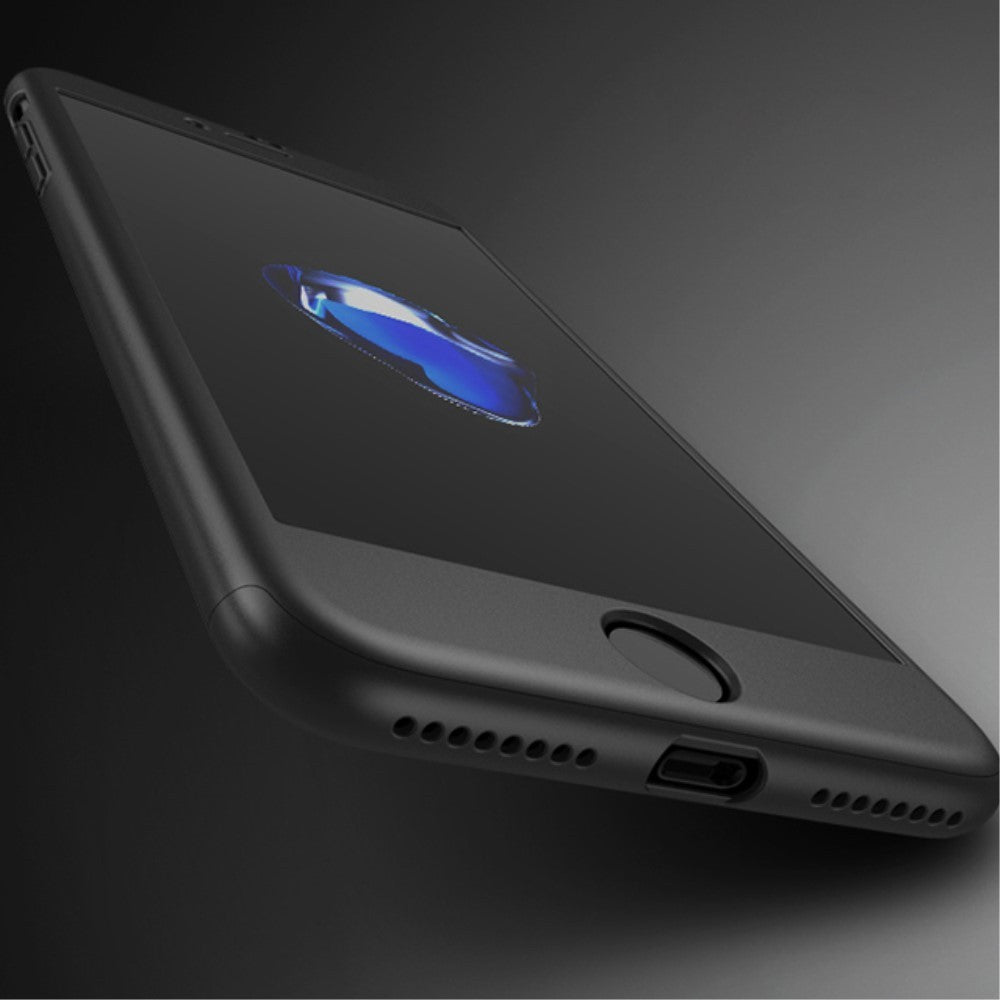 Husa Apple iPhone 8 Full Cover 360 Negru + Folie Cadou