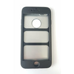 Husa Apple iPhone 8 Full Silicone 360 Negru + Folie de protectie